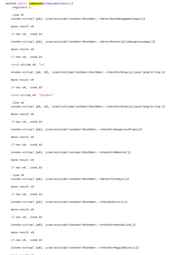 Illustration 3 for how to bypass rootbeers root detection
