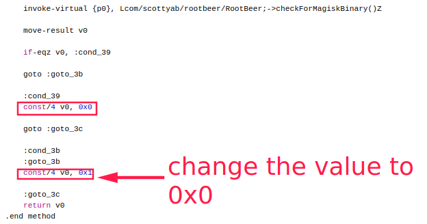 Illustration 4 for how to bypass rootbeers root detection